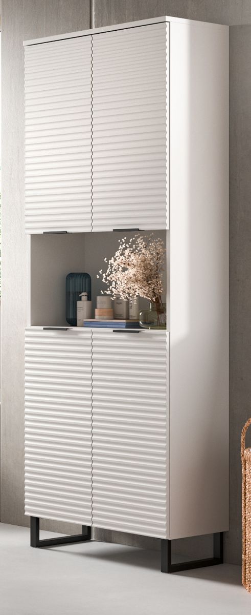 Inn.Furn Badezimmer Hochschrank Roove In Weiß 70 X 193 Cm