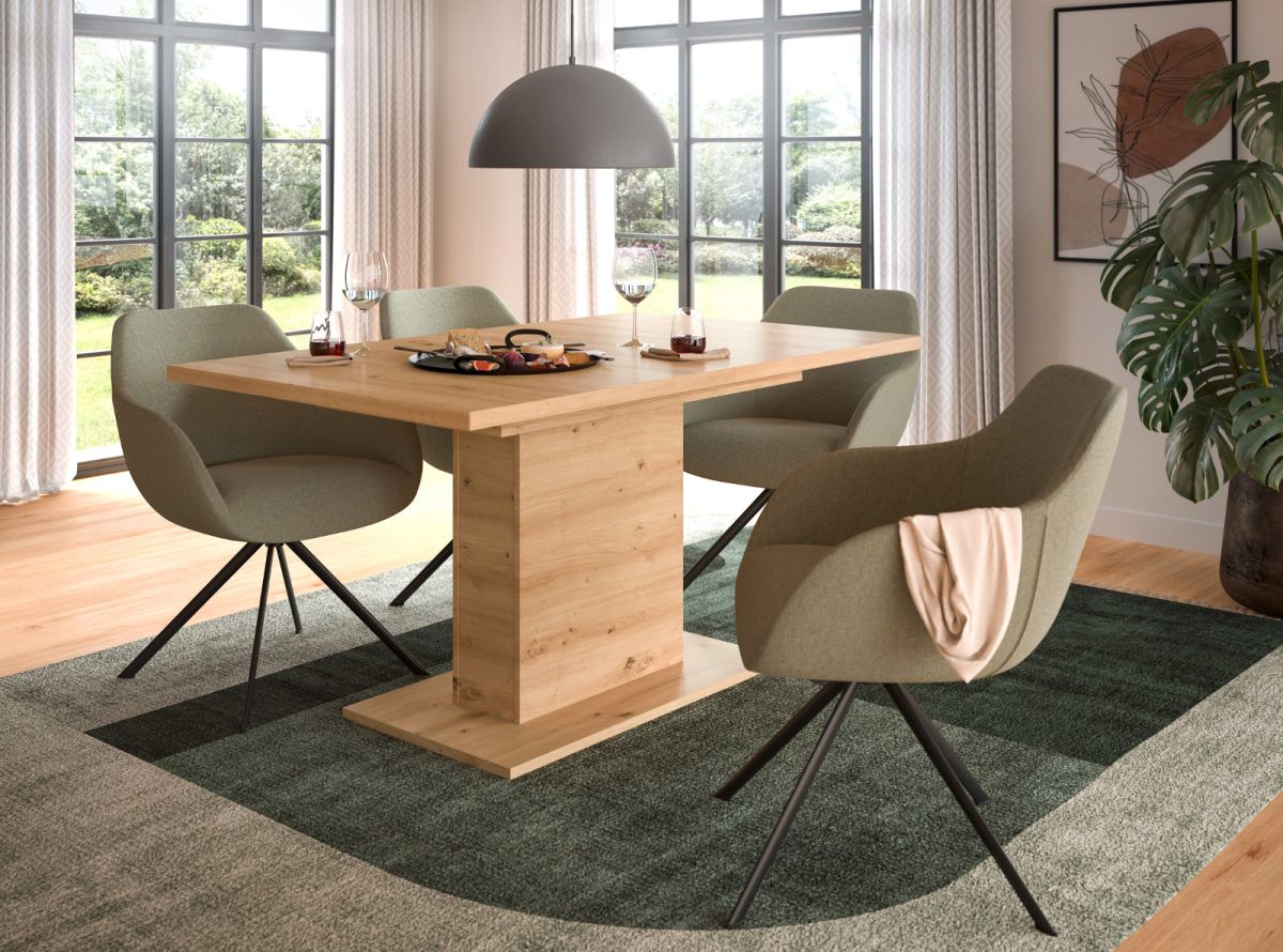 Esstisch Home X Artisan Eiche Ausziehbar 150 190 Cm esstisch-home-x-artisan-eiche-ausziehbar-150-190-cm