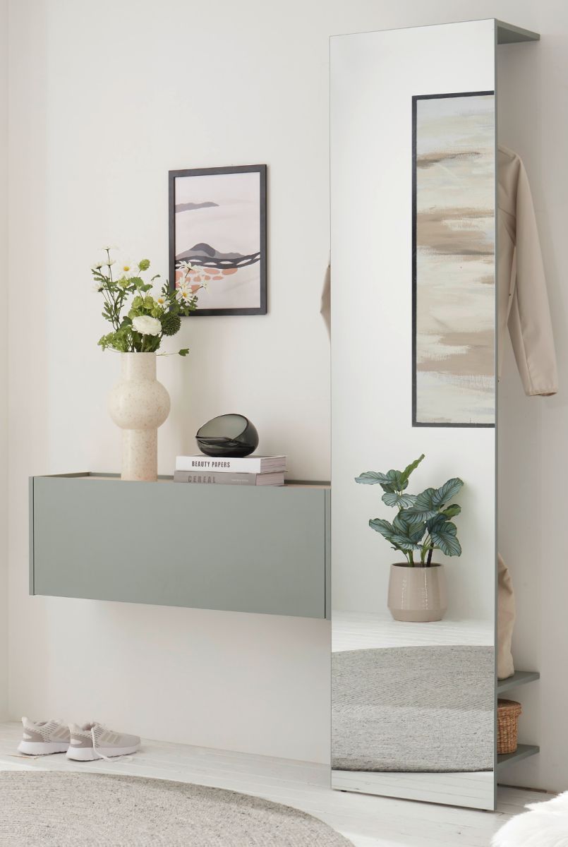 Furn.Design Garderobe Set 2-tlg. Center In Salbei Und Eiche 150 X 200 Cm