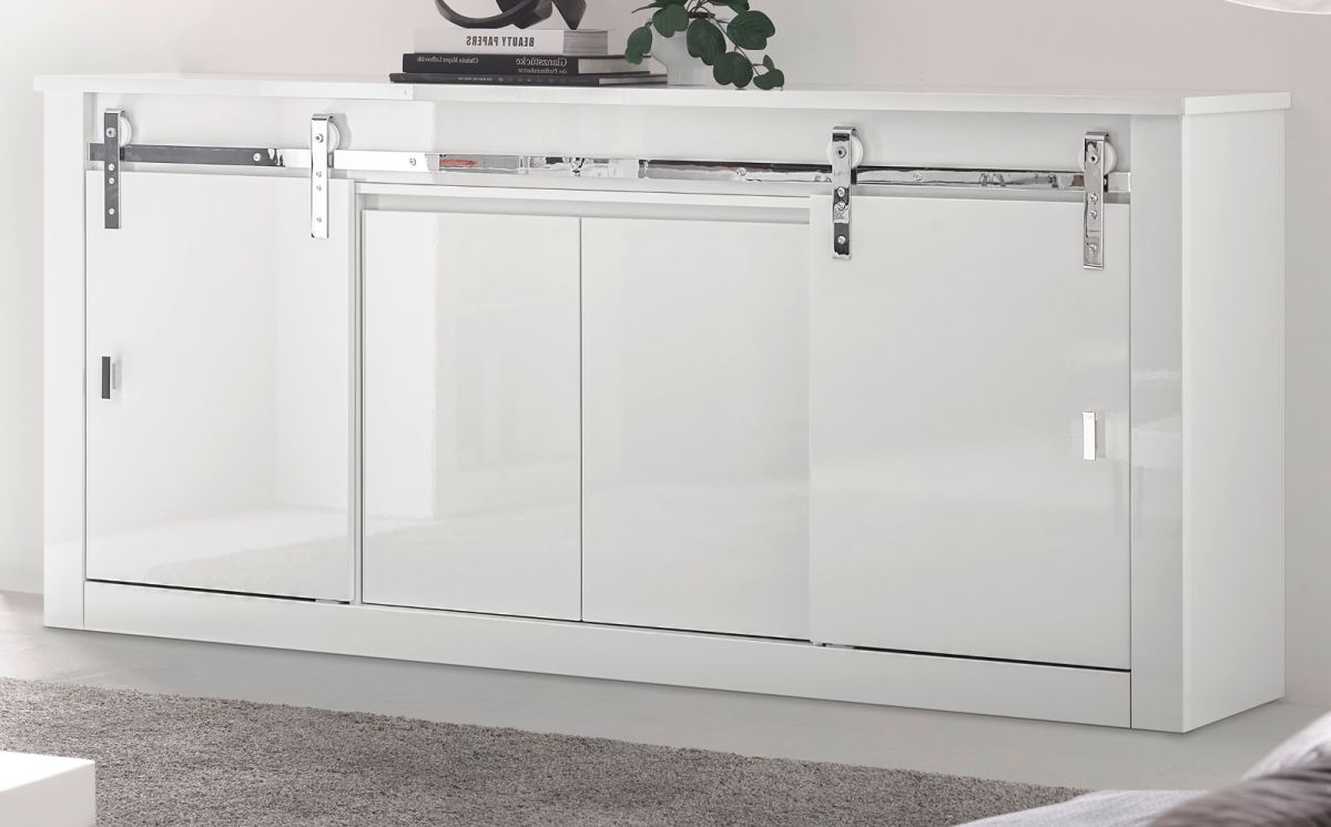 Furn.Design Sideboard Miami In Weiß Hochglanz 201 X 92 Cm