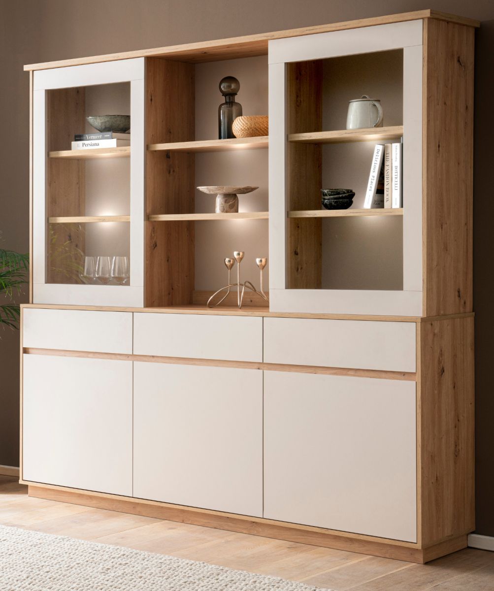 Furn.Design Buffet Kiruma In Kaschmir Und Eiche 202 X 199 Cm