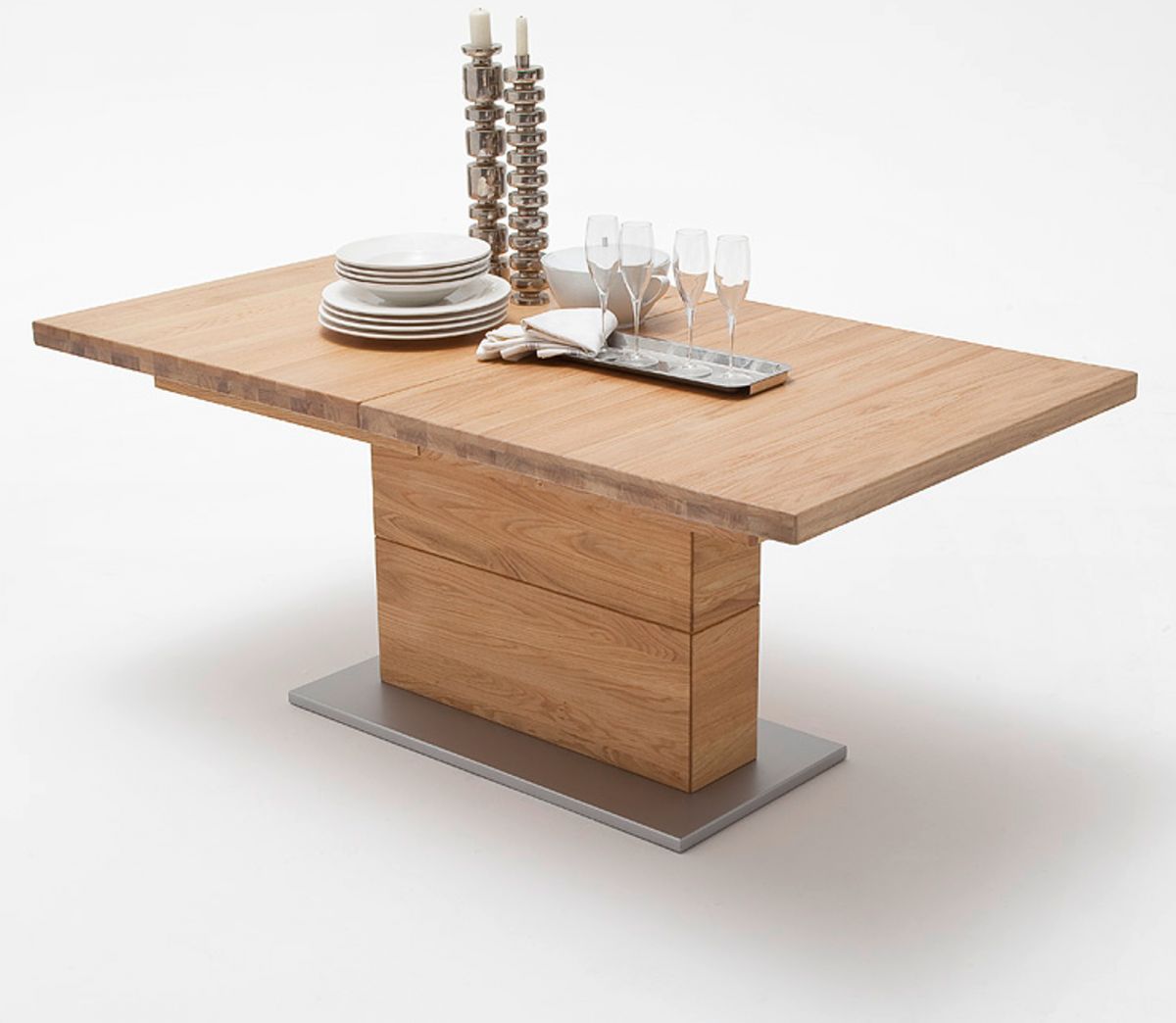 MCA Furniture Esstisch Corato Wildeiche massiv geölt 180 cm