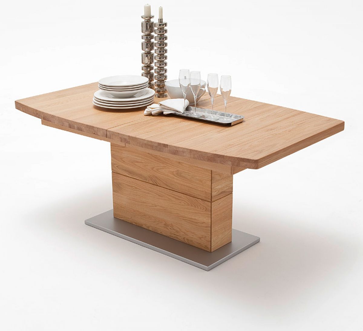 MCA Furniture Esstisch Corato Wildeiche massiv geölt 140 cm