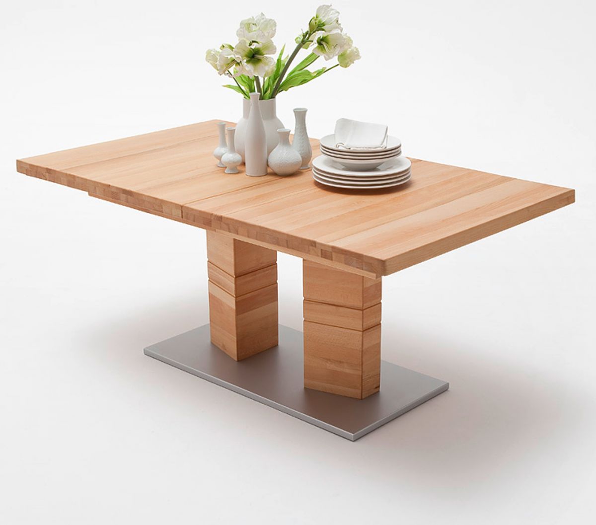 MCA Furniture Esstisch Cuneo Kernbuche massiv geölt 140 cm