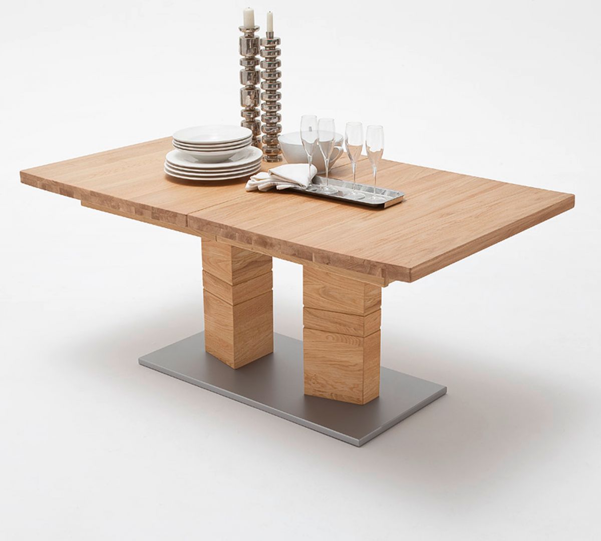 MCA Furniture Esstisch Cuneo Wildeiche massiv geölt 180 cm
