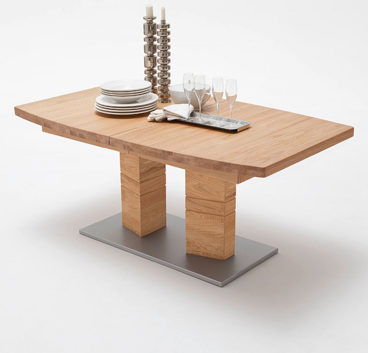 MCA Furniture Esstisch Cuneo Wildeiche massiv geölt 180 cm