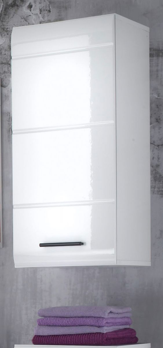 trendteam Badmöbel Hängeschrank Skin Hochglanz Weiß