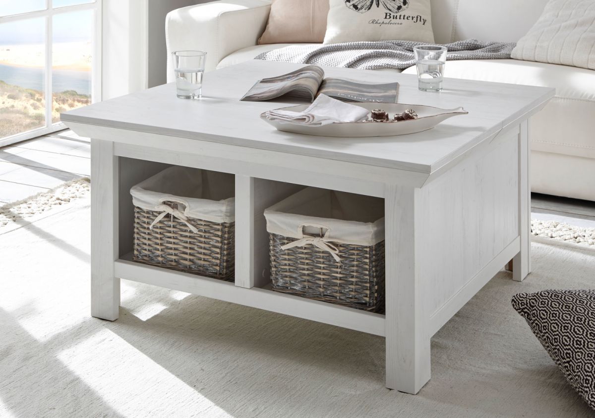 Couchtisch Weiss Truhe