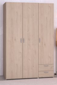 Kleiderschrank Enjour in Jackson Eiche Drehtürenschrank 3-türig 120 x 185 cm Kleiderschrank Enjour in Jackson Eiche Drehtürenschrank 3-türig 120 x 185 cm