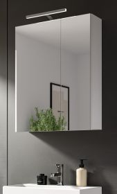 Badezimmer Spiegelschrank Larik in weiß 2-türig 60 x 77 Badezimmer Spiegelschrank Larik in weiß 2-türig 60 x 77