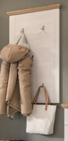 Garderobenpaneel Mirano in weiß Lärche mit Eiche Artisan Landhaus Wandgarderobe 68 x 103 cm Garderobenpaneel Mirano in weiß Lärche mit Eiche Artisan Landhaus Wandgarderobe 68 x 103 cm