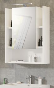 Badezimmer Spiegelschrank Valery in weiß Badschrank 1-türig 60 cm Badezimmer Spiegelschrank Valery in weiß Badschrank 1-türig 60 cm