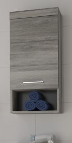 Badezimmer Hngeschrank Spirit in grau Rauchsilber Badschrank hngend 37 x 79 cm