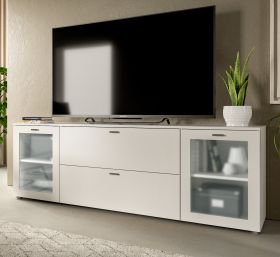 TV-Lowboard Dante in wei TV Unterteil in Komforthhe 180 cm