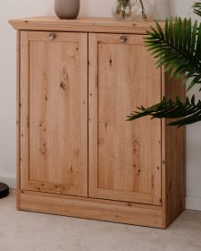 Kommode Rubik in Artisan Eiche Landhaus Sideboard 80 x 90 cm Kommode Rubik in Artisan Eiche Landhaus Sideboard 80 x 90 cm