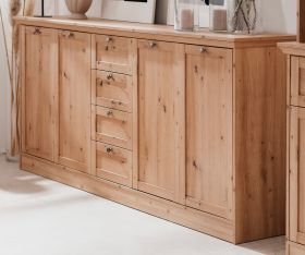 Sideboard Rubik in Artisan Eiche Landhaus Kommode 200 x 90 cm