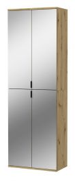 Garderobenschrank Line-Up in Artisan Eiche Schuhschrank mit Spiegel 61 x 193 cm Garderobenschrank Line-Up in Artisan Eiche Schuhschrank mit Spiegel 61 x 193 cm