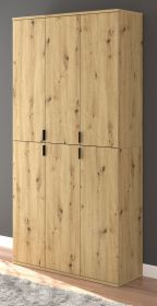 Garderobenschrank Line-Up in Artisan Eiche Schuhschrank 91 x 193 cm Garderobenschrank Line-Up in Artisan Eiche Schuhschrank 91 x 193 cm