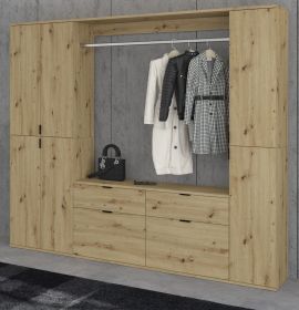 Garderobe Set Line-Up in Artisan Eiche Garderobenschrank 212 x 193 cm Garderobe Set Line-Up in Artisan Eiche Garderobenschrank 212 x 193 cm