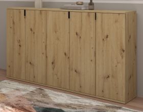 Sideboard Line-Up in Artisan Eiche Kommode Mehrzweckschrank 152 x 99 cm Sideboard Line-Up in Artisan Eiche Kommode Mehrzweckschrank 152 x 99 cm