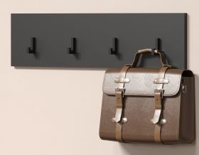 Garderobenleiste Esteban in grau Wandgarderobe 80 x 20 cm Garderobenleiste Esteban in grau Wandgarderobe 80 x 20 cm