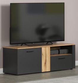 TV-Lowboard Esteban in grau und Evoke Eiche TV Unterteil 150 cm TV-Lowboard Esteban in grau und Evoke Eiche TV Unterteil 150 cm