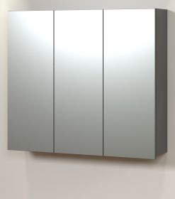 Badezimmer Spiegelschrank Bliss in grau Badschrank 3-türig 90 cm Badezimmer Spiegelschrank Bliss in grau Badschrank 3-türig 90 cm