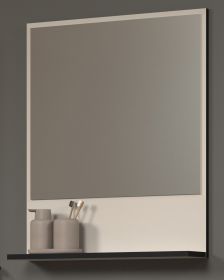 Badezimmer Spiegel Bliss in Cashmere grau Badspiegel mit Ablage 60 cm Badezimmer Spiegel Bliss in Cashmere grau Badspiegel mit Ablage 60 cm