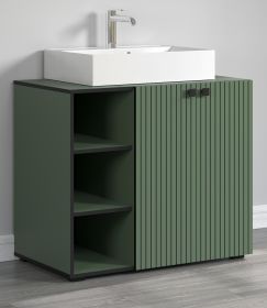 Waschtisch Set Bliss in grn Komplett-Set mit Waschbecken 90 cm