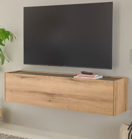 TV-Lowboard Center in Evoke Eiche und grau TV-Unterteil hängend 150 cm Hängeschrank TV-Lowboard Center in Evoke Eiche und grau TV-Unterteil hängend 150 cm Hängeschrank