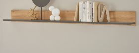 Wandboard Center in Evoke Eiche und grau Wandregal 170 x 15 cm Wandboard Center in Evoke Eiche und grau Wandregal 170 x 15 cm