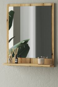 Badezimmer Spiegel Torsby in Evoke Eiche Badspiegel mit Ablage 60 x 75 cm Badezimmer Spiegel Torsby in Evoke Eiche Badspiegel mit Ablage 60 x 75 cm