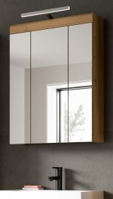 Badezimmer Spiegelschrank Shawn in Artisan Eiche Badschrank 3-türig 60 x 79 cm Badezimmer Spiegelschrank Shawn in Artisan Eiche Badschrank 3-türig 60 x 79 cm