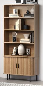 Regalschrank Ronin in Eiche B�cherregal 80 x 172 cm