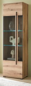 Vitrine Design-D in Evoke Eiche Vitrinenschrank 60 x 200 cm Vitrine Design-D in Evoke Eiche Vitrinenschrank 60 x 200 cm