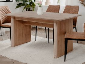 Esstisch Jaron in Hickory Walnuss Tisch ausziehbar 160 / 200 x 90 cm