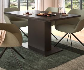 Esstisch Home-X in grau Tisch ausziehbar 150 - 190 cm Esstisch Home-X in grau Tisch ausziehbar 150 - 190 cm