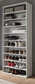 Schuhregal SystemX in weiß Flur Diele Regal 80 x 193 cm Schuhregal SystemX in weiß Flur Diele Regal 80 x 193 cm