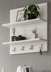 Wandregal mit Haken SystemX in wei Schlsselbrett 52 x 52 cm