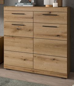 Schuhschrank Shawn in Evoke Eiche Flurkommode 90 x 96 cm