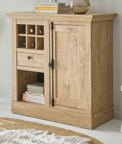 Kommode Dorset in Eiche Gold Landhaus Highboard 105 x 103 cm, Soft-Close