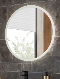 Badezimmer Spiegel Glide mit LED Beleuchtung und Touchschalter rund 80 cm