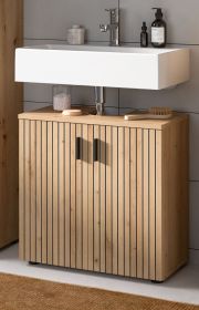 Waschbeckenunterschrank Livia in Artisan Eiche Badezimmer Unterschrank 60 cm Waschbeckenunterschrank Livia in Artisan Eiche Badezimmer Unterschrank 60 cm