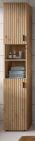 Badezimmer Hochschrank Livia in Artisan Eiche Badschrank 30 x 192 cm