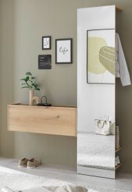 Garderobe Set 2-teilig Center in Evoke Eiche und grau Garderobenkombination 150 x 200 cm Garderobe Set 2-teilig Center in Evoke Eiche und grau Garderobenkombination 150 x 200 cm