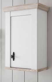 Kche Hngeschrank Rovola in wei Pinie Landhaus Kchenschrank hngend 55 x 85 cm, Soft-Close