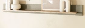 Wandboard Finnes in Salbei und Eiche Wandregal skandinavisch 180 cm