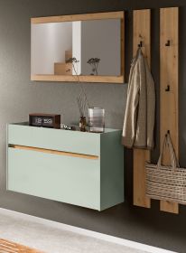 Garderobe Set 4-teilig Borga in Salbei und Artisan Eiche 172 x 197 cm Garderobe Set 4-teilig Borga in Salbei und Artisan Eiche 172 x 197 cm