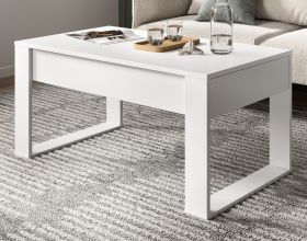 Couchtisch Jonte in wei Beistelltisch mit 2x Schubkasten 110 x 60 cm