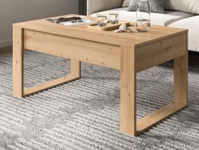 Couchtisch Jonte in Artisan Eiche Beistelltisch mit 2x Schubkasten 110 x 60 cm